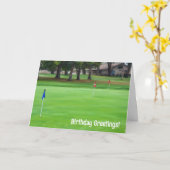 Golfer Golf Fun Geburtstagkarte Karte (Gelbe Blume)