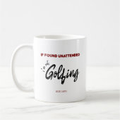 Golfer Golf Geschenk Kaffeetasse (Links)