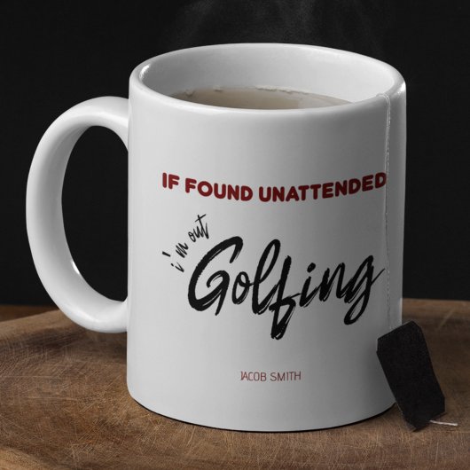 Golfer Golf Geschenk Kaffeetasse