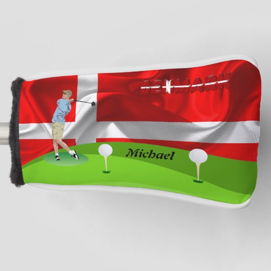 Golfer Golf Headcover (Vorderseite)