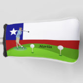 Golfer Golf Headcover (Vorderseite)