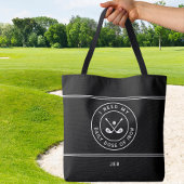 Golfer Golf Iron Spaß Funny Modernstes Schwarz-wei Tasche