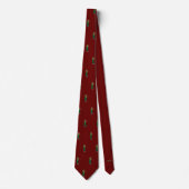 Golfer/Golf Player Silhouette Neck Tie Muster Krawatte (Vorderseite)