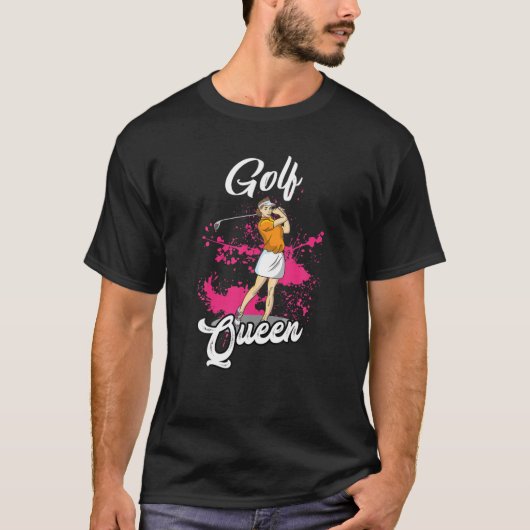 Golfer Golf Queen Mini Golf Sport Damen W T-Shirt (Vorderseite)