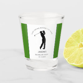 Golfer Golf Themed Bachelor Party favors Schnapsglas