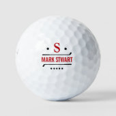 Golfer - Golfball mit Namen (Vorderseite)