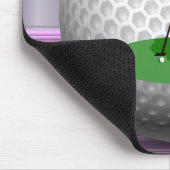 Golfer Golfball Stripe Mouse Pad! Mouse Pad Mousepad (Ecke)