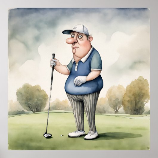 Golfer - Golfer Art Print Poster (Vorne)