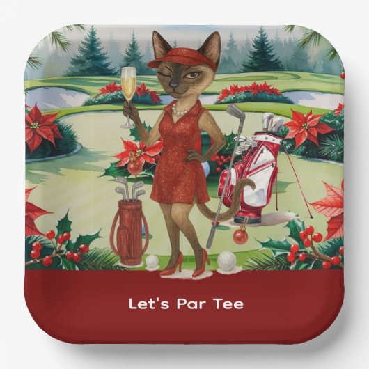 Golfer Golfer-Party Pappteller (Vorderseite)