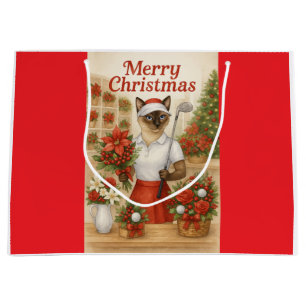 Golfer Golfer Thema für Cat Lover Niedlich Große Geschenktüte