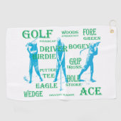 Golfer Golfhandtuch (Horizontal)