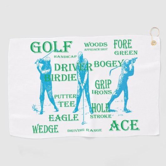 Golfer Golfhandtuch (Horizontal)
