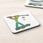 Golfer Golfing Getränkeuntersetzer (Linke Seite)