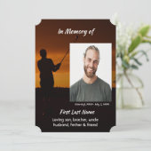 Golfer Golfspielen Einladung (Stehend Vorderseite)