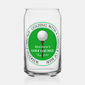 Golfer Golfspielen Golfer Ball T-Shirt Beer Can Gl Dosenglas (Vorderseite)