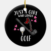 Golfer Golfspielen Lover Ein Liebe Golf Keramik Ornament (Hinten)