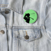Golfer-Golftrip Bachelor Party minimal Button (Beispiel)