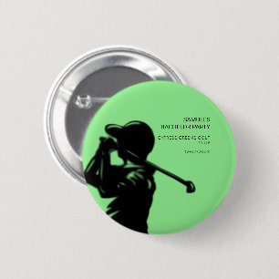 Golfer-Golftrip Bachelor Party minimal Button