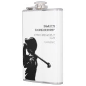 Golfer-Golftrip Bachelor Party minimal Flachmann (Links)