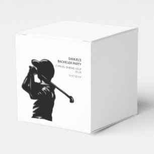 Golfer-Golftrip Bachelor Party minimal Geschenkschachtel