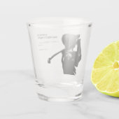 Golfer-Golftrip Bachelor Party minimal Schnapsglas (Rückseite)