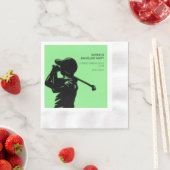 Golfer-Golftrip Bachelor Party minimal Serviette (Beispiel)