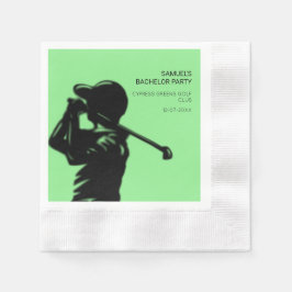 Golfer-Golftrip Bachelor Party minimal Serviette