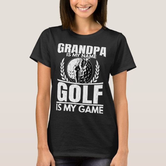 Golfer Grandpa Golf Player Golfing Coach Graphic T-Shirt (Vorderseite)