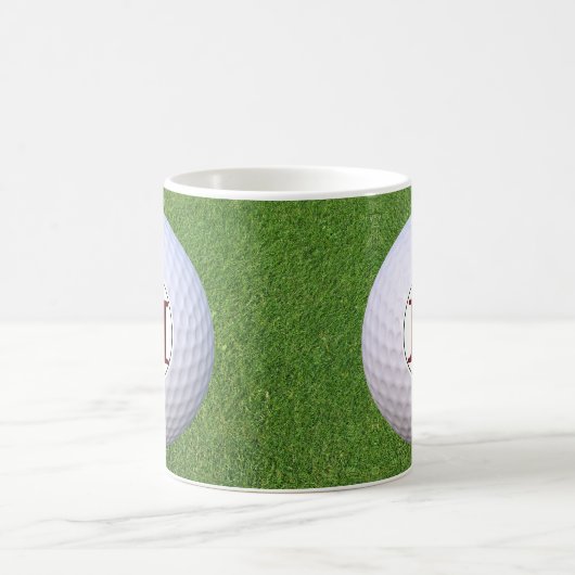 Golfer-Grüntöne-Gras Kaffeetasse (Mittel)