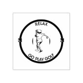 Golfer Gummistempel (Prägung)