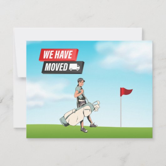 Golfer haben wir mit Golfer auf der Golfflagge umg Ankündigung (Vorderseite)
