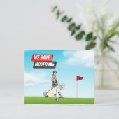 Golfer haben wir mit Golfer auf der Golfflagge umg Ankündigung (Stehend Vorderseite)