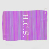 Golfer Handtuchgewebt mit Streifen HAMbyWG Golfhandtuch (Horizontal)