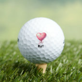 Golfer Happy Valentine's Day mit Liebe rotes Herz Golfball (Insitu T-Shirt)