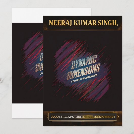 Golfer Hat Dankeskarte (Vorne/Hinten)