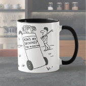 Golfer hat das Sprichwort "How's My Driving?" sign Tasse
