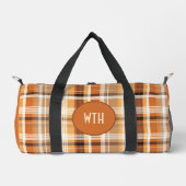 Golfer "Herbst Gold" Karierter Duffel-Beutel Duffle Bag (Vorderseite)