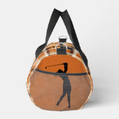 Golfer "Herbst Gold" Karierter Duffel-Beutel Duffle Bag (Rechts)