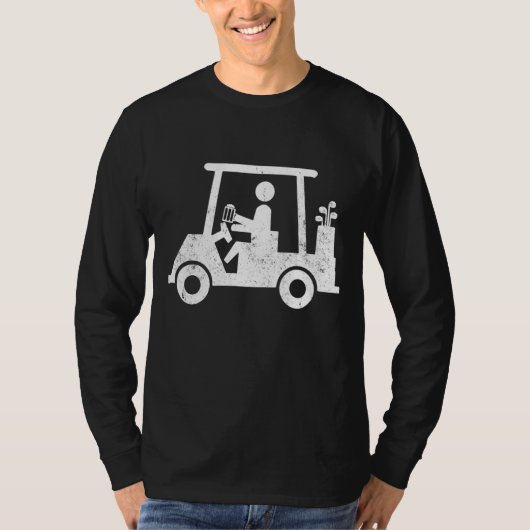 Golfer Holding Beer Funny Golf Ausgezeichnetes Ges T-Shirt (Vorderseite)