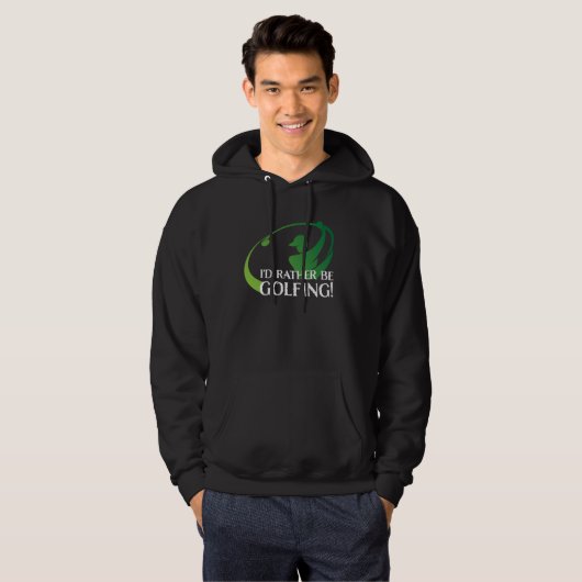 Golfer Ich würde eher Golfsport Golf Equipment spi Hoodie (Vorne ganz)