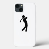 Golfer Icon Case-Mate iPhone Hülle (Rückseite)