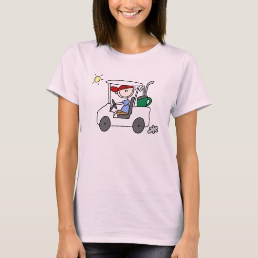 Golfer im Golf Cart T-Shirt (Vorderseite)