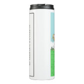 Golfer in einer Drehung - Funny Thermosbecher (Rückseite)