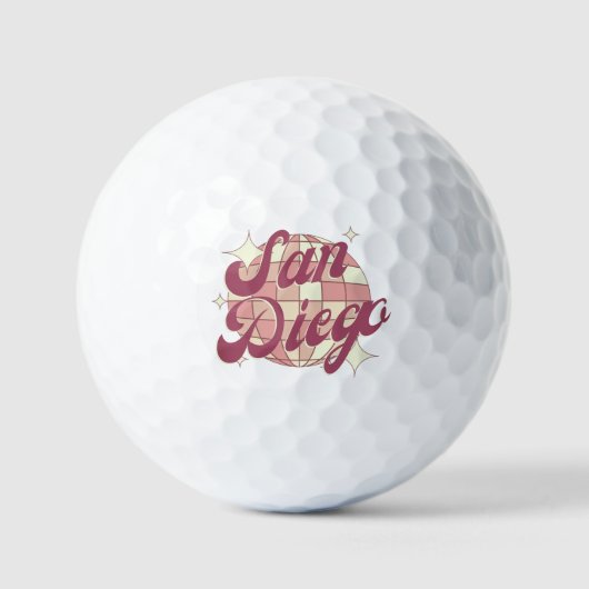 Golfer in San Diego Golfball (Vorderseite)