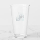 Golfer in schöner Natur Glas (Rückseite)