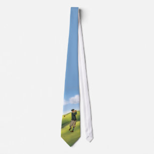 Golfer in Vintagem Aussehen Krawatte