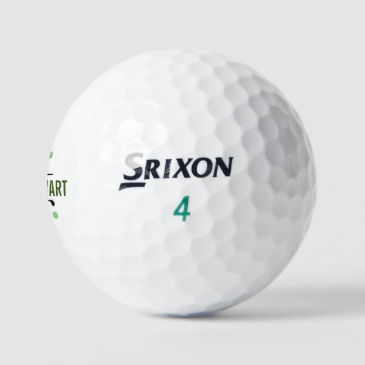 Golfer Initial | Golf-Player mit Monogramm Golfball (Logo)