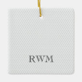 Golfer INITIALS FOTO Golf Ball Memorandum Sake Keramikornament (Vorderseite)