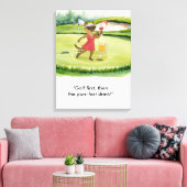 Golfer is on putting green for Siamese Cat lovers Leinwanddruck (Insitu (Wohnzimmer))