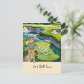 Golfer ist Golfer für Katzenliebhaber, um bald wie Postkarte (Stehend Vorderseite)